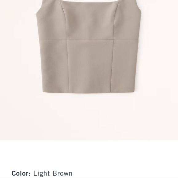 NWT Abercrombie square neck top - Picture 2 of 8